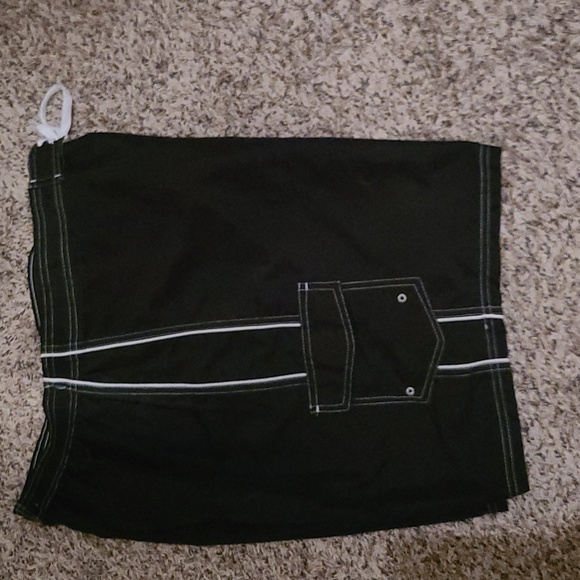 Board Swim Shorts Women's Black 18W Beach Belle Swimware Cargo Style Drawstring - Picture 4 of 6